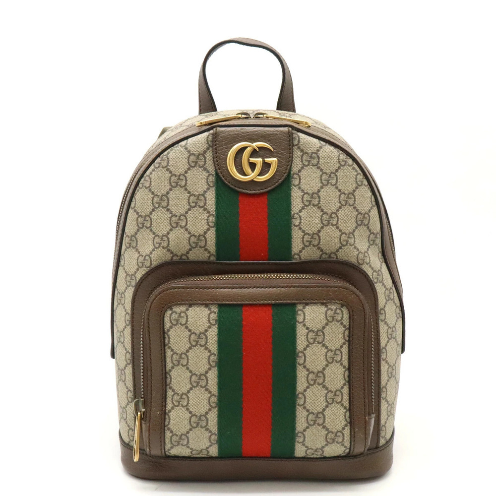 Gucci Ophidia GG Supreme Backpack Sherry Beige Cream Mocha Brown